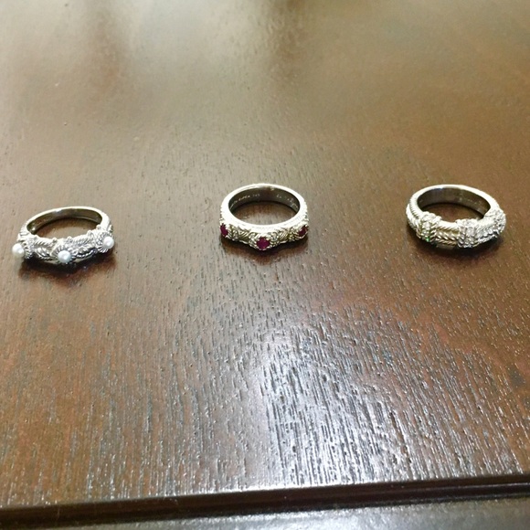 Judith Ripka Sterling Silver Rings - Picture 5 of 5
